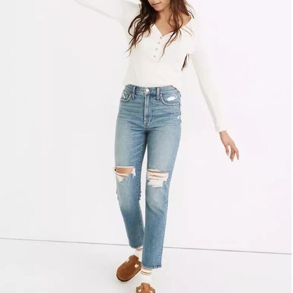 MADEWELL Jeans - The Perfect Vintage Jean in Denman Wash   Size 26 - Picture 2 of 15